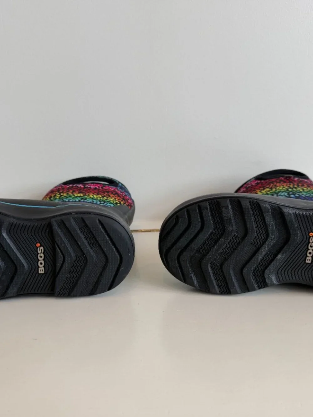 BOGS Classic II Rainbow Waterproof Insulated Winter Rain Boots Kids US 12 - Picture 4 of 5